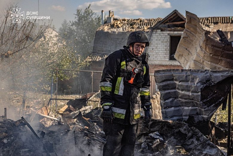 Russian air strike on Sumy