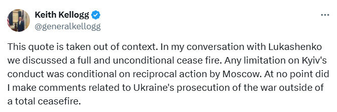 Келлог заперечив, що обіцяв обмежити удари ЗСУ по РФ qtrikdikdiqezzrz
