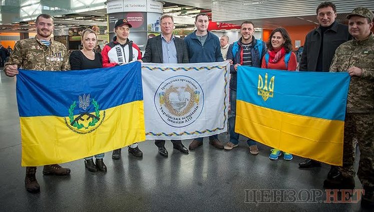 Four Ukrainian soldiers injured during Russian aggression in Ukraine’s east to participate in Marine Corps Marathon in Washington D.C.. PHOTO