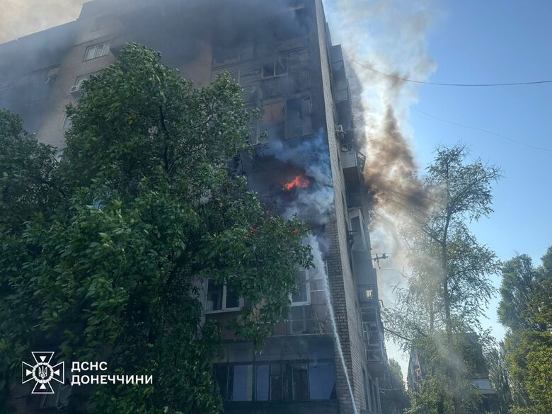 The aftermath of the Russian strike on Dobropillia on 19 August 2025