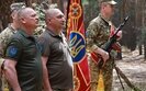 Прощання з прапором при зміні командира 92 бригади ЗСУ