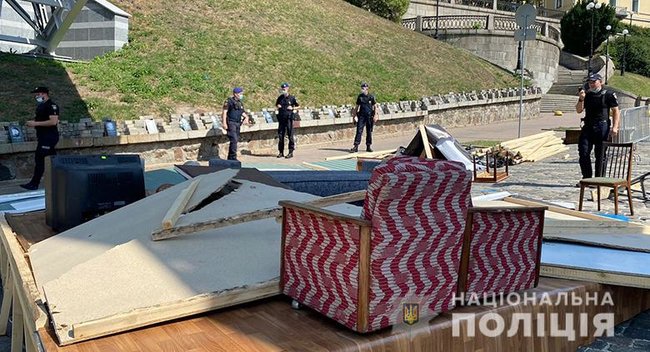Правоохранители устанавливают все обстоятельства инцидента на Алее Небесной Сотни, - полиция Киева 01