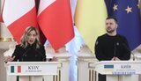 Прем‘єр-міністр Італії Джорджа Мелоні та президент України Володимир Зеленський, Київ 24 лютого 2024 року