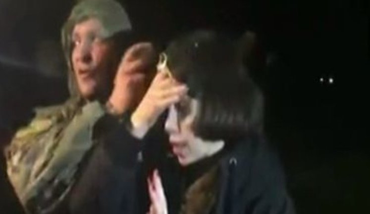 Конфлікт між учасниками блокади Донбасу і депутаткою Чорновол. ВIДЕО