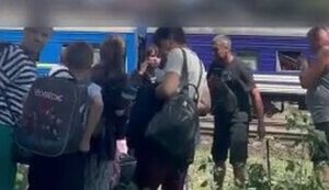 "Odesa-Zaporizhzhia" train was damaged due to Russian strike on Dnipropetrovsk region (updated). VIDEO