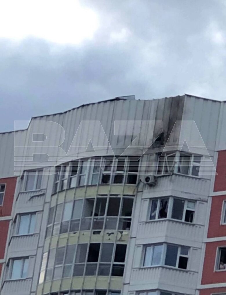 Вранці безпілотники атакували Москву, є влучання в багатоповерхівки 01