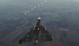 перехоплювач атакує шахед