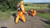 Контейнер із радіоактивною речовиною було виявлено на околиці Хмельницького. ФОТО