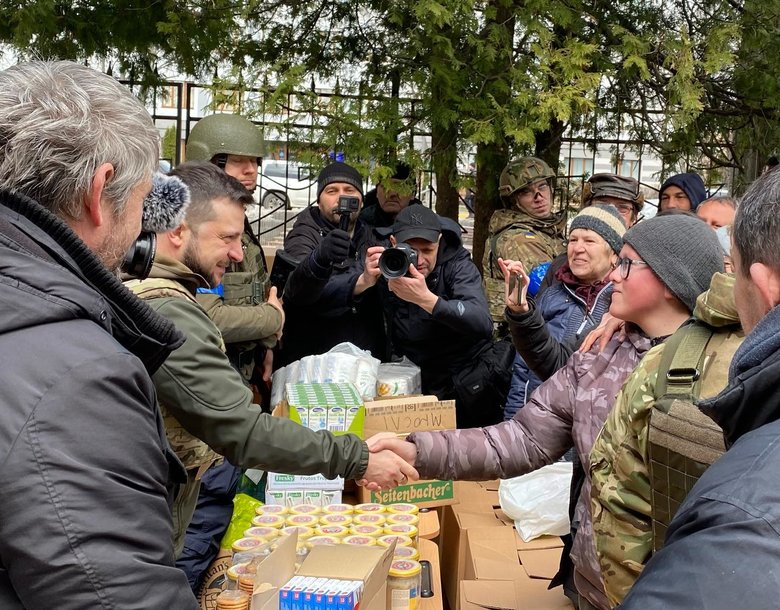 Zelensky visited liberated Bucha 03