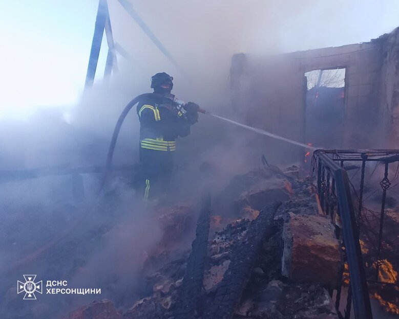 приватний сектор Херсону після обстрілу