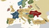 Карта "Именных стран". Самые популярные мужские и женские имена в Европе. ФОТОрепортаж