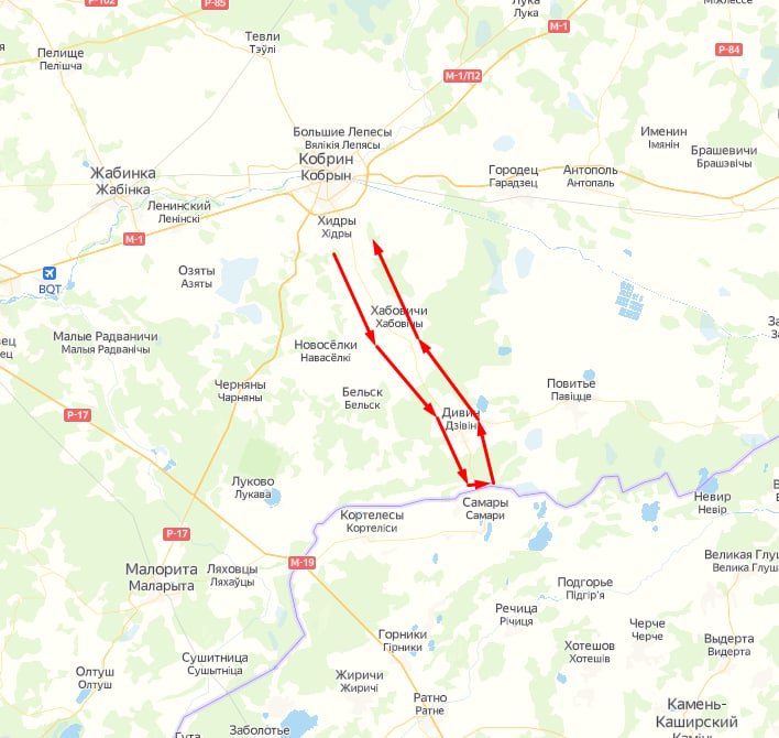 Колонна военной техники Беларуси подошла к границе с Волынской областью 01 Колонна военной техники Беларуси подошла к границе с Волынской областью 01