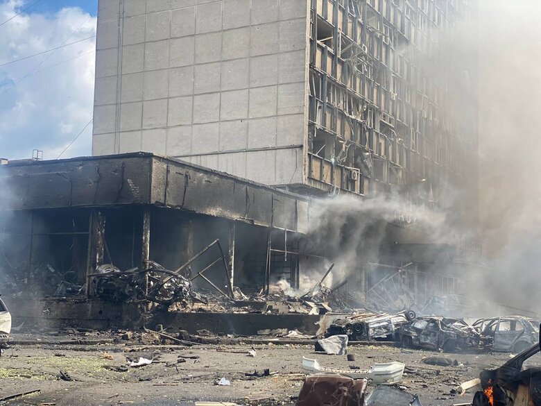 Consequences of Russian occupiers missile attack on Vinnytsia 01
