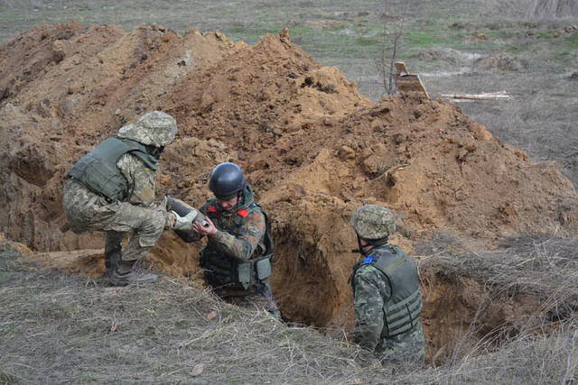 Unexploded ordnance disposal underway in Balakliia 01 Unexploded ordnance disposal underway in Balakliia 01