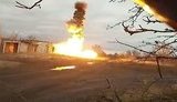 Ukrainian military destroy chimney in Donbas used by Russian mercenaries for observation. VIDEO