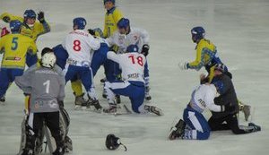 Матч Украина - Монголия на чемпионате мира по хоккею с мячом завершился дракой. ВИДЕО