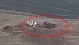 Ураження гармати МТ-12 "Рапіра" ЗС Азербайджану пострілом вірменських артилеристів. ВIДЕО