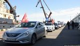 Автопробіг ОПЗЖ заблокували в Одесі через червоні прапори. ВІДЕО+ФОТОрепортаж