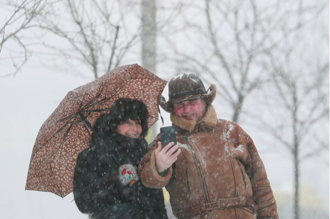 В Киеве выпало 30 см снега 09