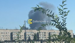 В Орську після вибухів горить нафтопереробний завод