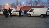 Ряд пунктов пропуска на границе все еще заблокирован сторонниками "евроблях". ФОТО