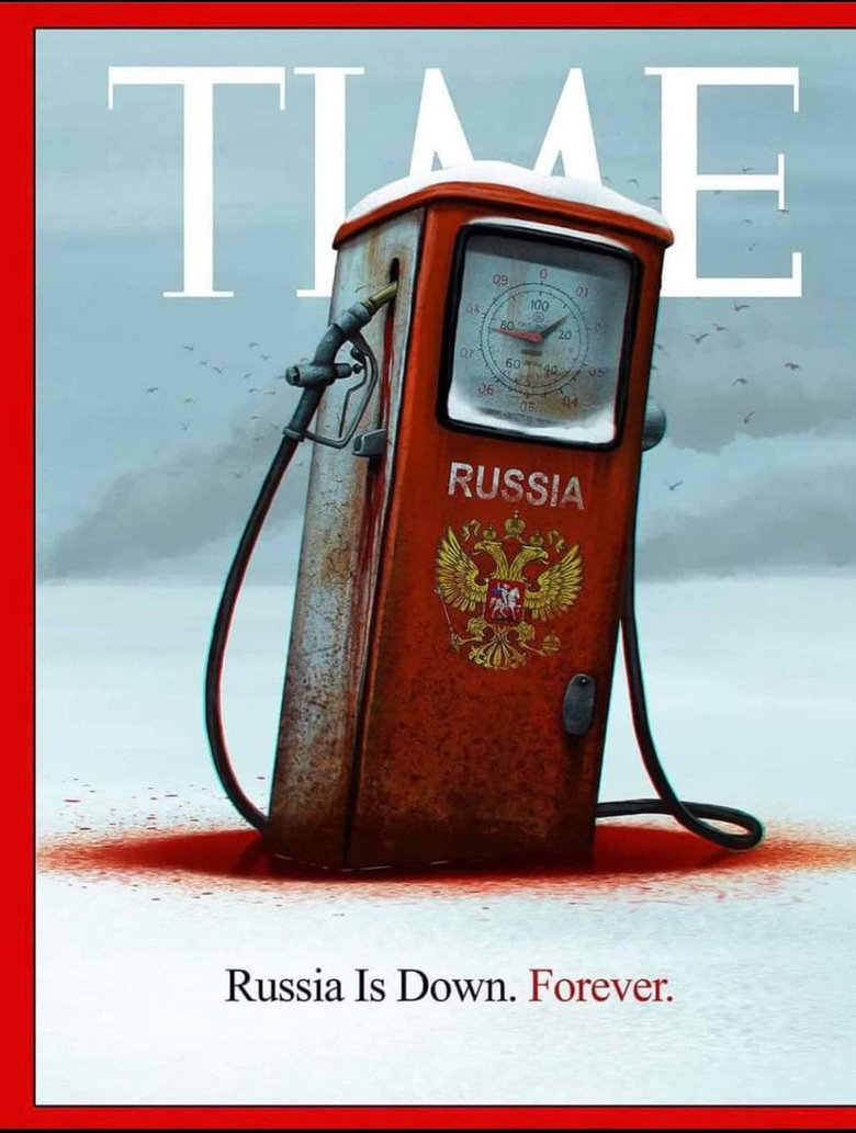 Russia Is Down. Forever: Журнал Time посвятил обложку РФ 01