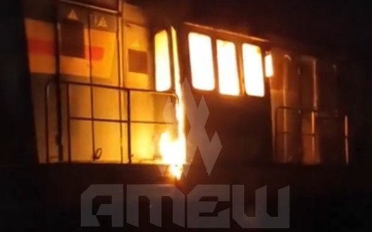 Партизани руху "АТЕШ" спалили тепловоз у Санкт-Петербурзі. ВIДЕО