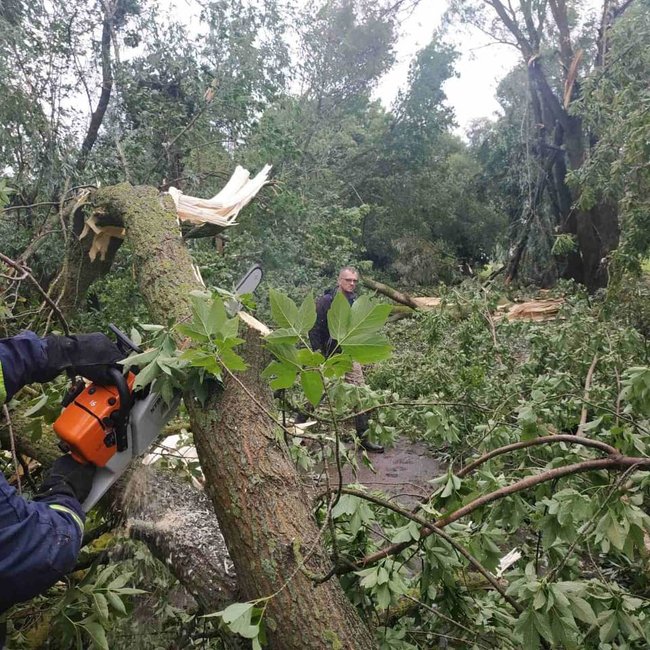 Через шквали та зливи знеструмлено і підтоплено села в Рівненській області, - ДСНС 07