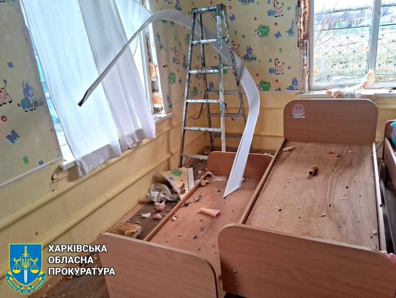 Наслідки вечірнього обстрілу Харкова: частково зруйновано школу, пошкоджено дитсадок 07