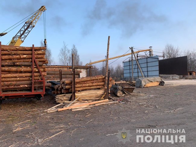 Полиция проводит обыски на житомирских лесоперерабатывающих предприятиях 03