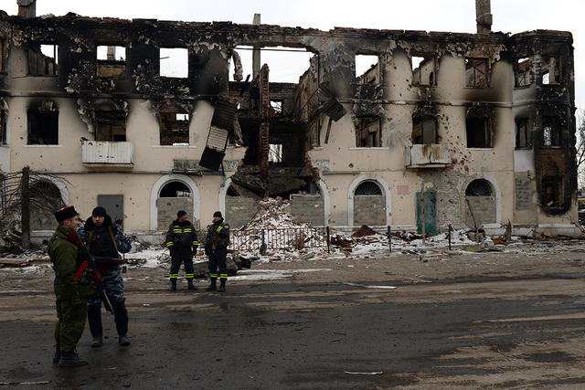 донбасс разруха град боевики дебальцево дап