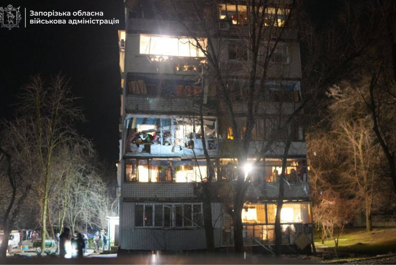 Запоріжжя після обстрілу