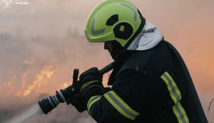 последствия вечерней атаки БПЛА на Киев