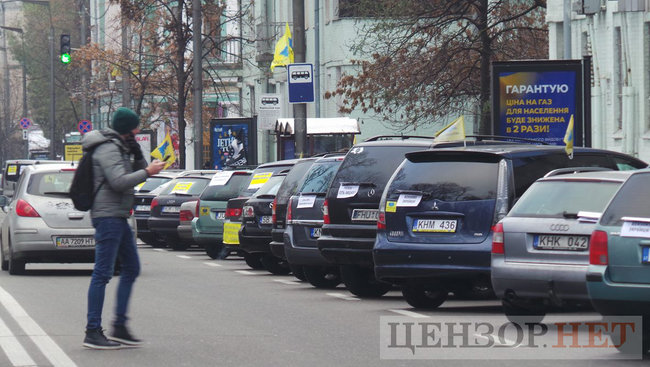 A car is not a luxury - down with excise tax! – Kyiv’s Hrushevskoho Str. blocked by protesting users of foreign-registered cars 07