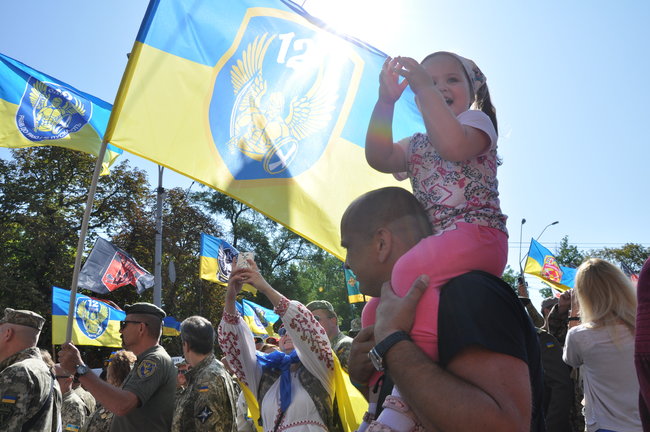 Марш захисників України в Києві завершився 25