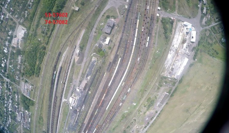 Aerial images of railway junction in terrorist-occupied Debaltseve show it has been restored. PHOTOS