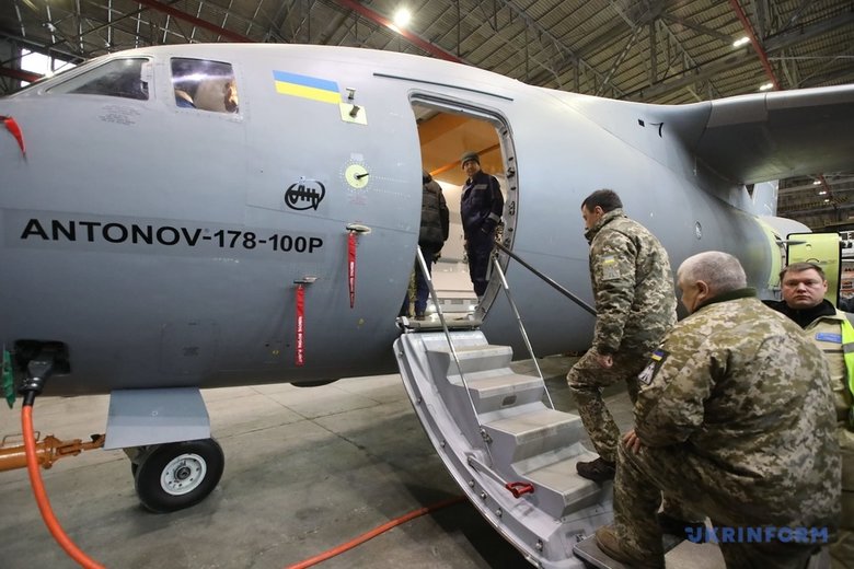 First serial military transport aircraft An-178-100R presented in Kyiv 09