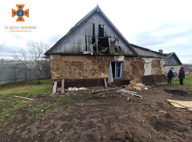 Наслідки обстрілу 30 грудня Степногірська Запорізької області 02