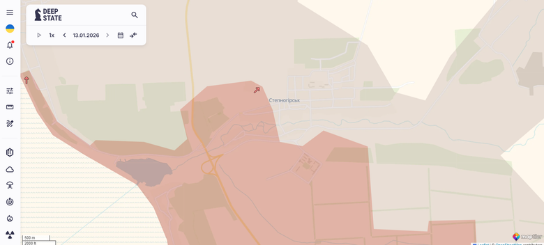 Степногірськ карта