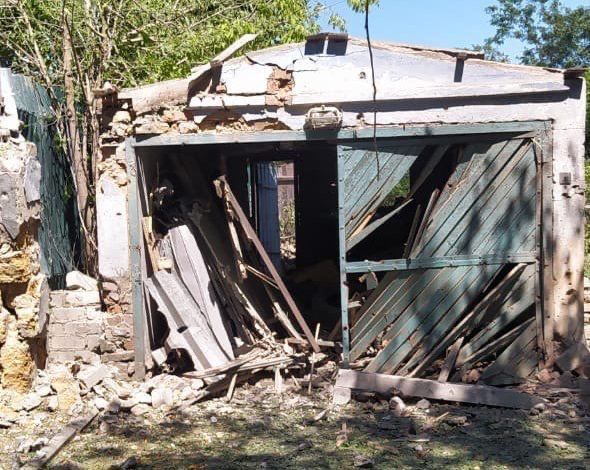 Ruscists attacked gymnasium in Bilozerka, Kherson Region 03
