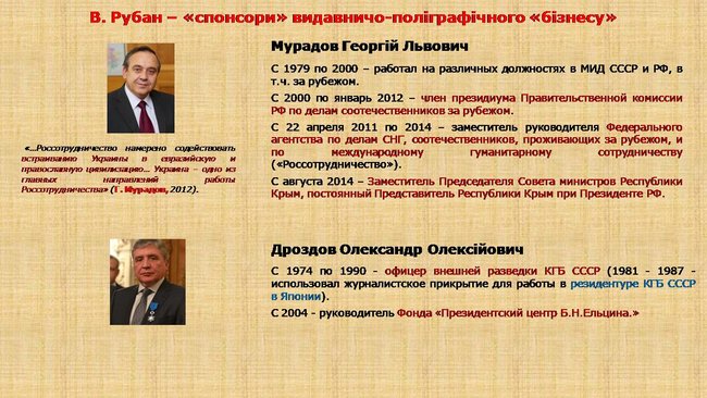 Рубан - российский политический проект: презентация СБУ о деятельности руководителя Офицерского корпуса 04