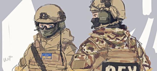 Японский художник рисует украинских военных в стиле аниме 06