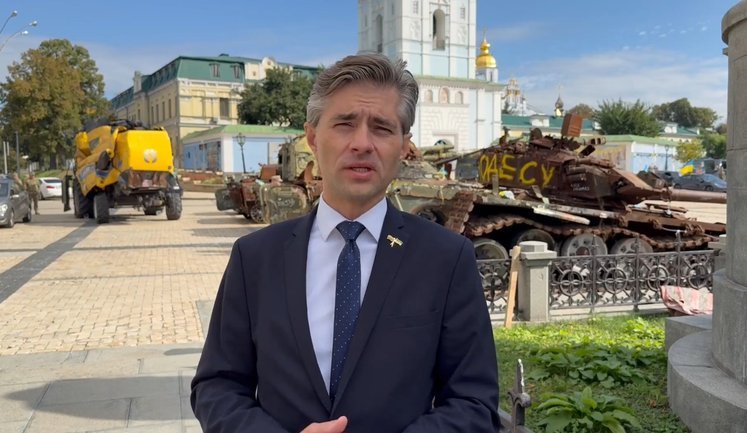 Министр иностранных дел Литвы Будрис приехал в Киев и выразил поддержку Украине. ВИДЕО