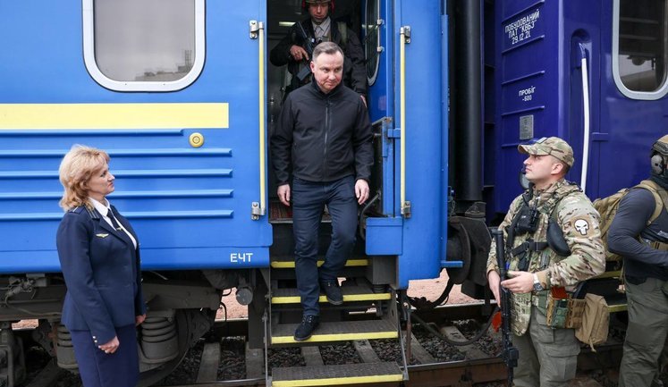Presidents of Poland, Lithuania, Latvia and Estonia arrived in Kyiv. PHOTOS