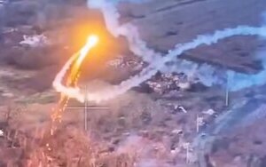 a drone with a thermite munition burns the occupiers in the Donetsk region