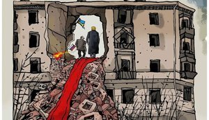 Червона доріжка для вбивці, місце для диктаторів, формат перемовин. Свіжі фотожаби від "Цензор.НЕТ"