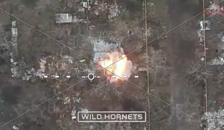 Дрон "Королева Шершнів" скидами розтрощив 28 укриттів рашистів. ВIДЕО