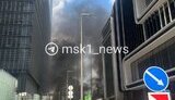 В Москва-сити произошел масштабный пожар 23 апреля