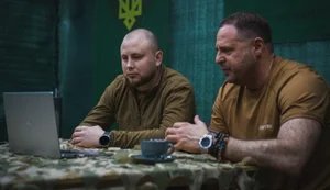 Yermak "performs" at front: introduced singer to "Spartan" brigade commander