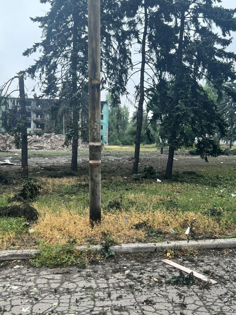Donetsk region after shelling
